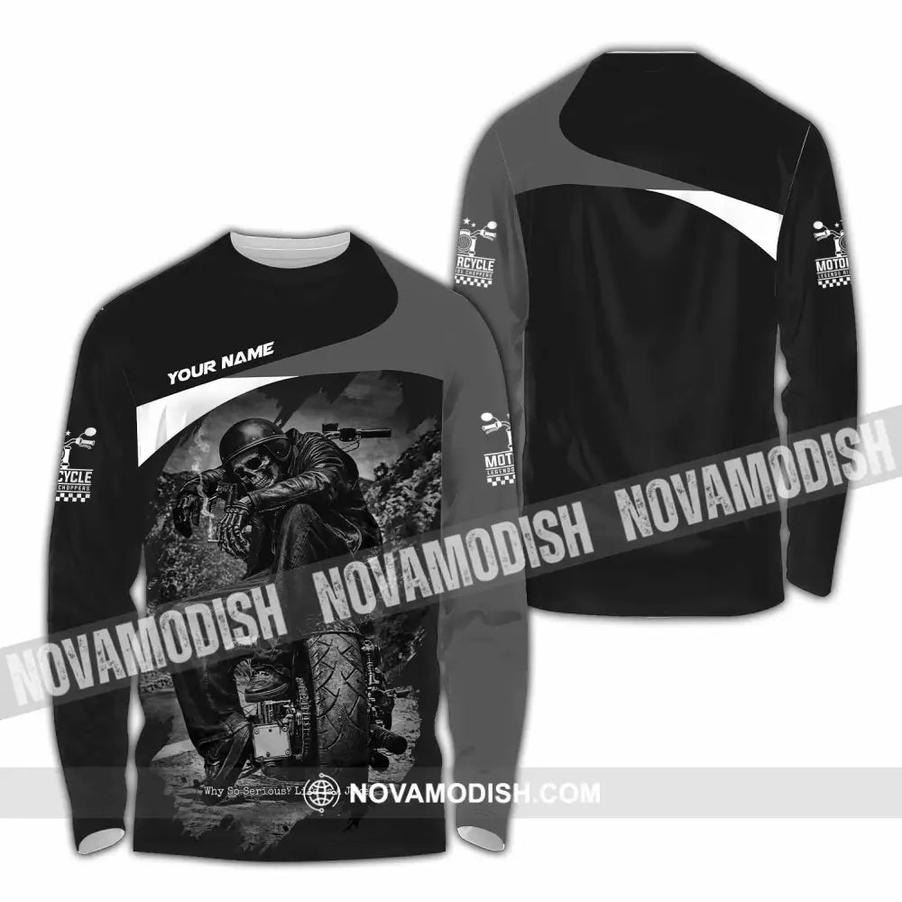 Unisex Shirt - Custom Motorcycle Shirt - Long Sleeve Shirt / S - T-shirt