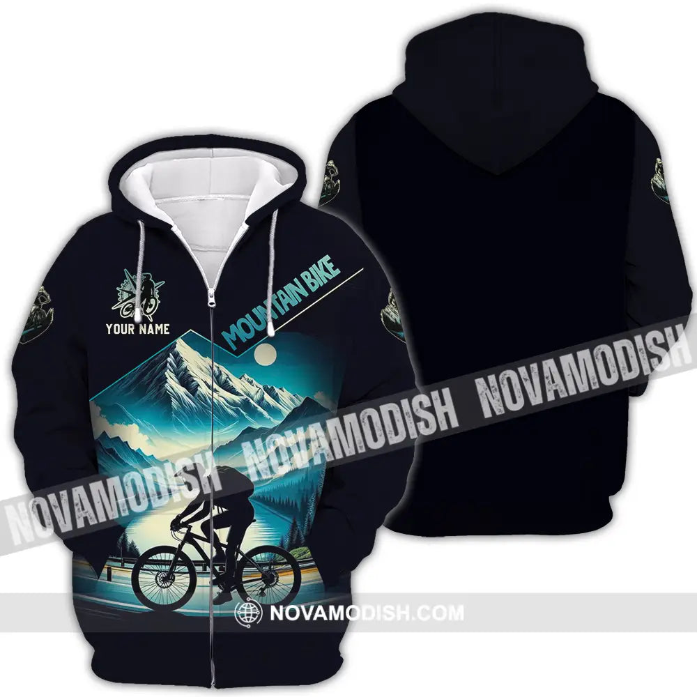 Unisex Shirt - Custom Mountain Bike 3D Shirt Zipper Hoodie / S T-shirt