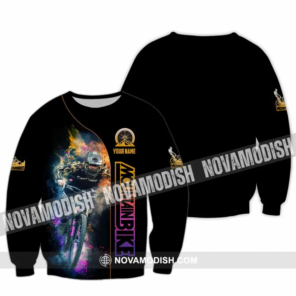 Unisex Shirt - Custom Mountain Bike Shirt Long Sleeve / S T-shirt