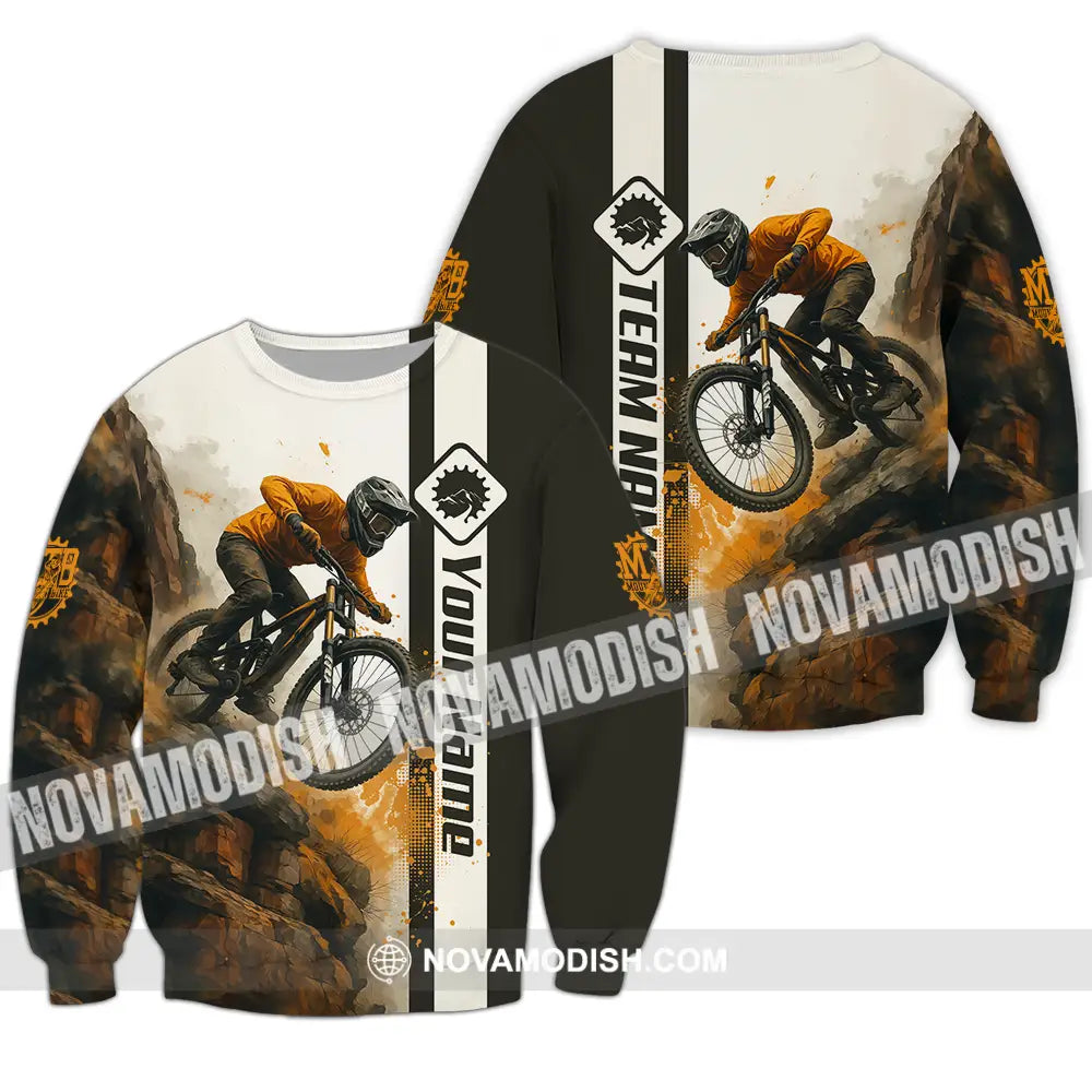 Unisex Shirt - Custom Mountain Bike Shirt Long Sleeve / S T-shirt
