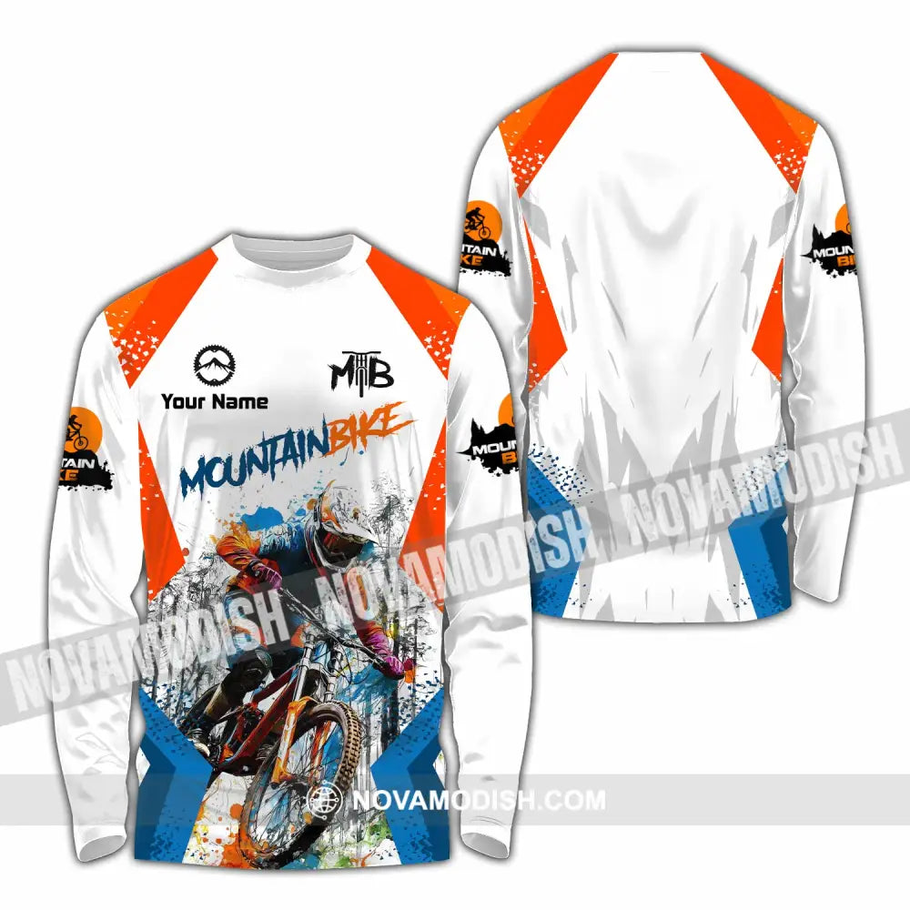 Unisex Shirt - Custom Mountain Bike Shirt - Long Sleeve Shirt / S - T-shirt