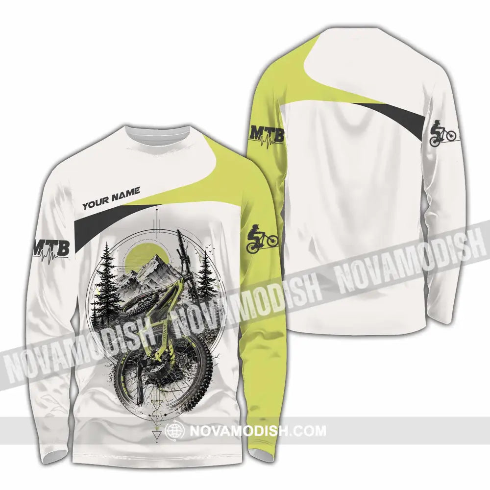 Unisex Shirt - Custom Mountain Bike Shirt - Long Sleeve Shirt / S - T-shirt