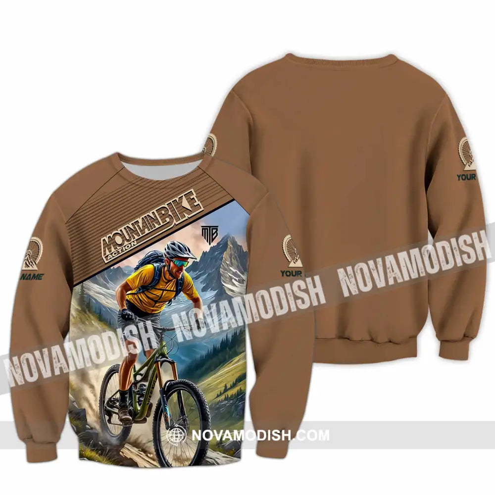 Unisex Shirt - Custom Mountain Bike Shirt Long Sleeve / S T-shirt