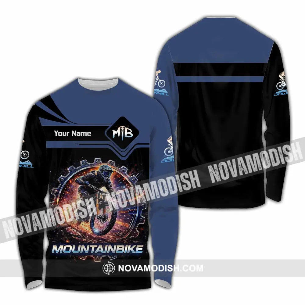 Unisex Shirt - Custom Mountain Bike Shirt - Long Sleeve Shirt / S - T-shirt