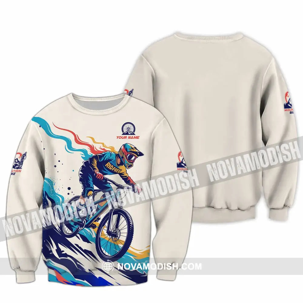 Unisex Shirt - Custom Mountain Bike Shirt Long Sleeve / S T-shirt