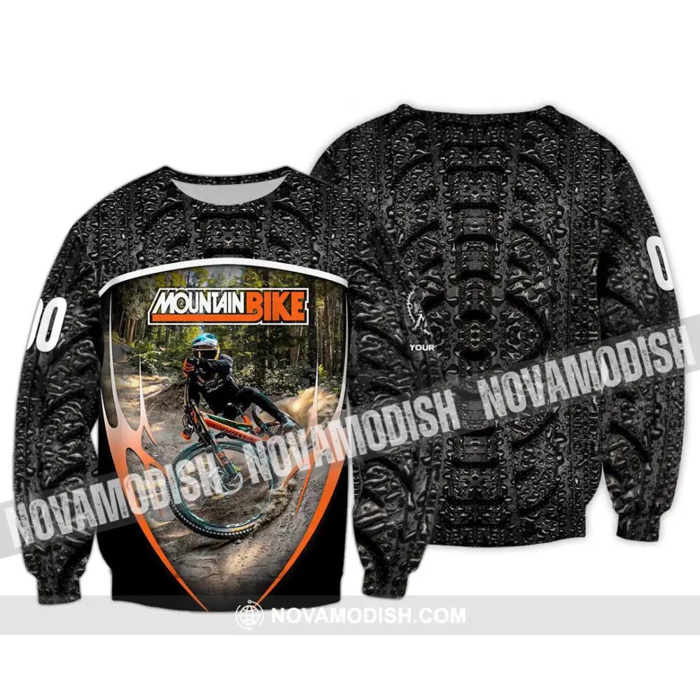 Unisex Shirt - Custom Mountain Bike Shirt Long Sleeve / S T-shirt