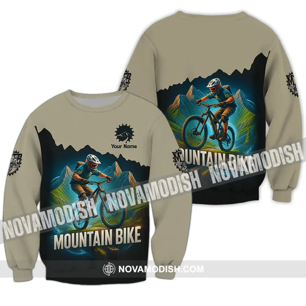 Unisex Shirt - Custom Mountain Bike Shirt Long Sleeve / S T-shirt