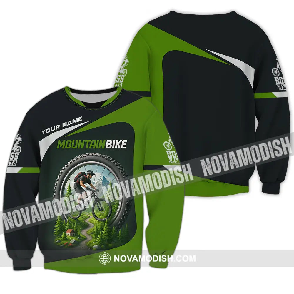 Unisex Shirt - Custom Mountain Bike Shirt Long Sleeve / S T-shirt