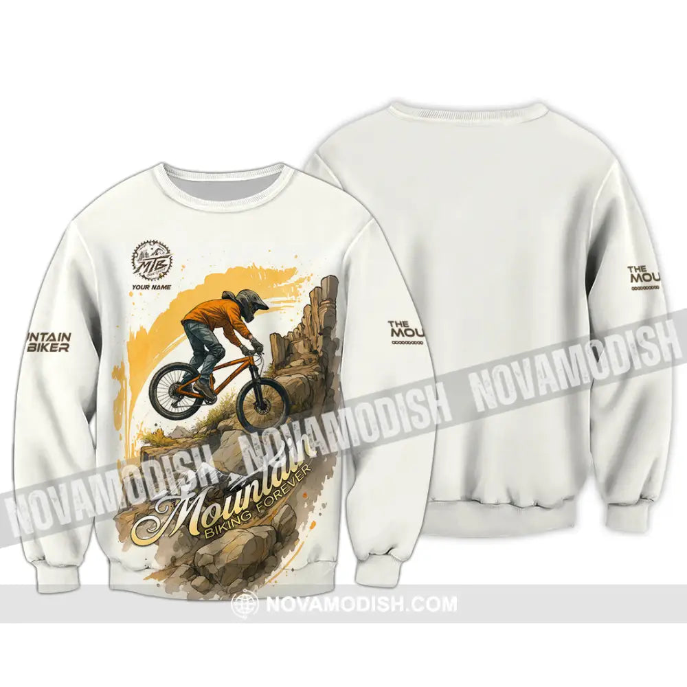 Unisex Shirt - Custom Mountain Bike Shirt Long Sleeve / S T-shirt