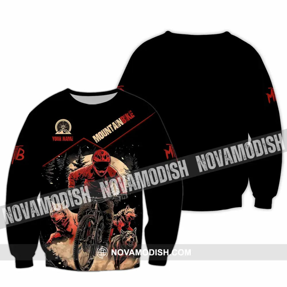 Unisex Shirt - Custom Mountain Bike Shirt Long Sleeve / S T-shirt