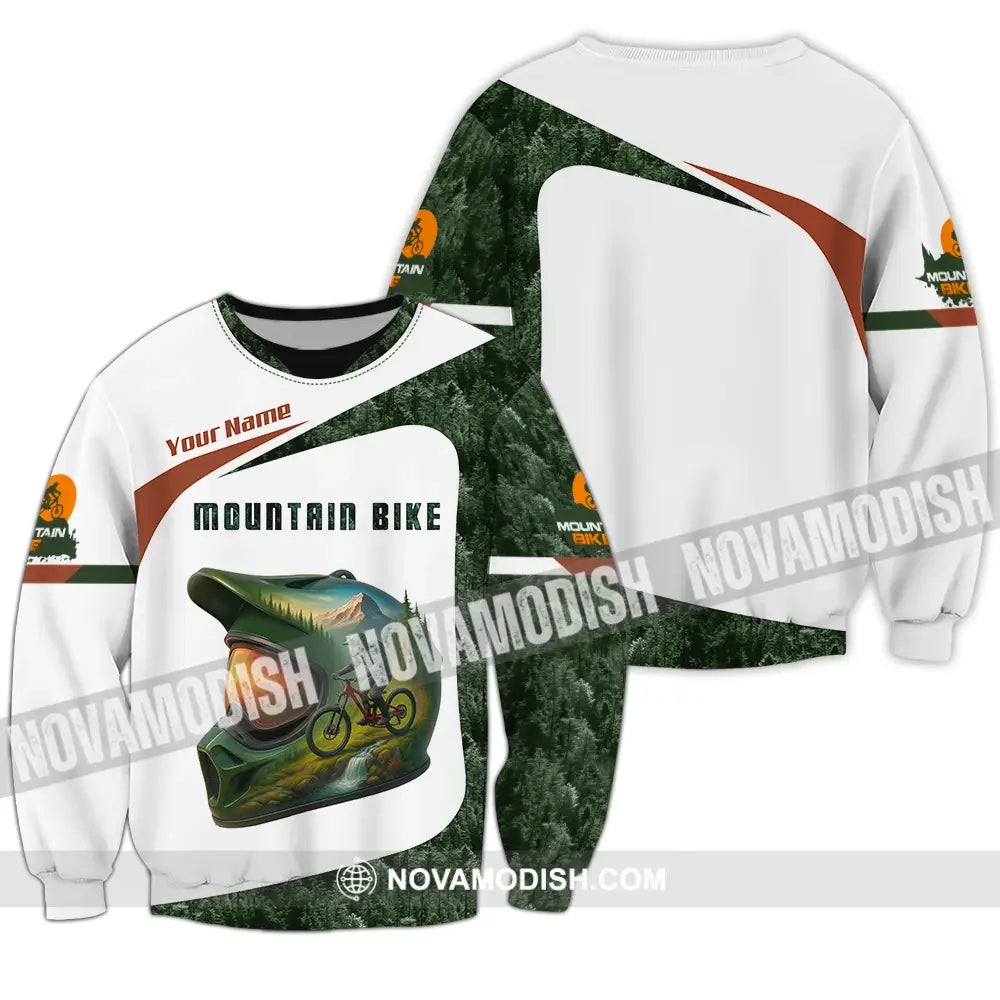 Unisex Shirt - Custom Mountain Bike Shirt Long Sleeve / S T-shirt