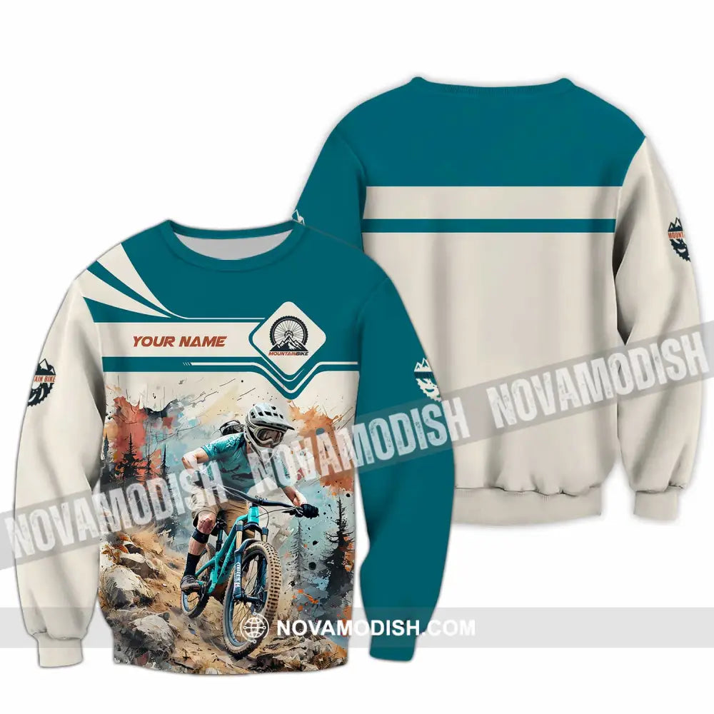 Unisex Shirt - Custom Mountain Bike Shirt Long Sleeve / S T-shirt