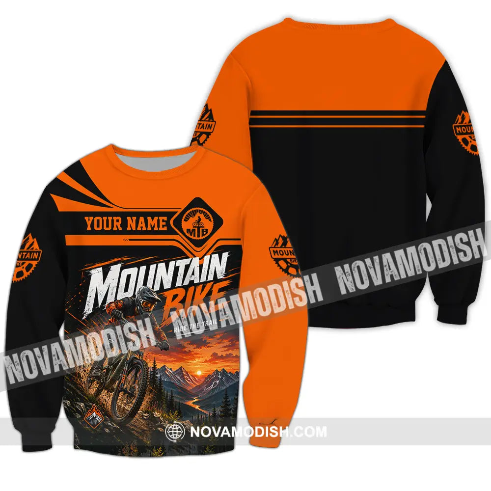 Unisex Shirt - Custom Mountain Bike Shirt - Long Sleeve / S - T-shirt