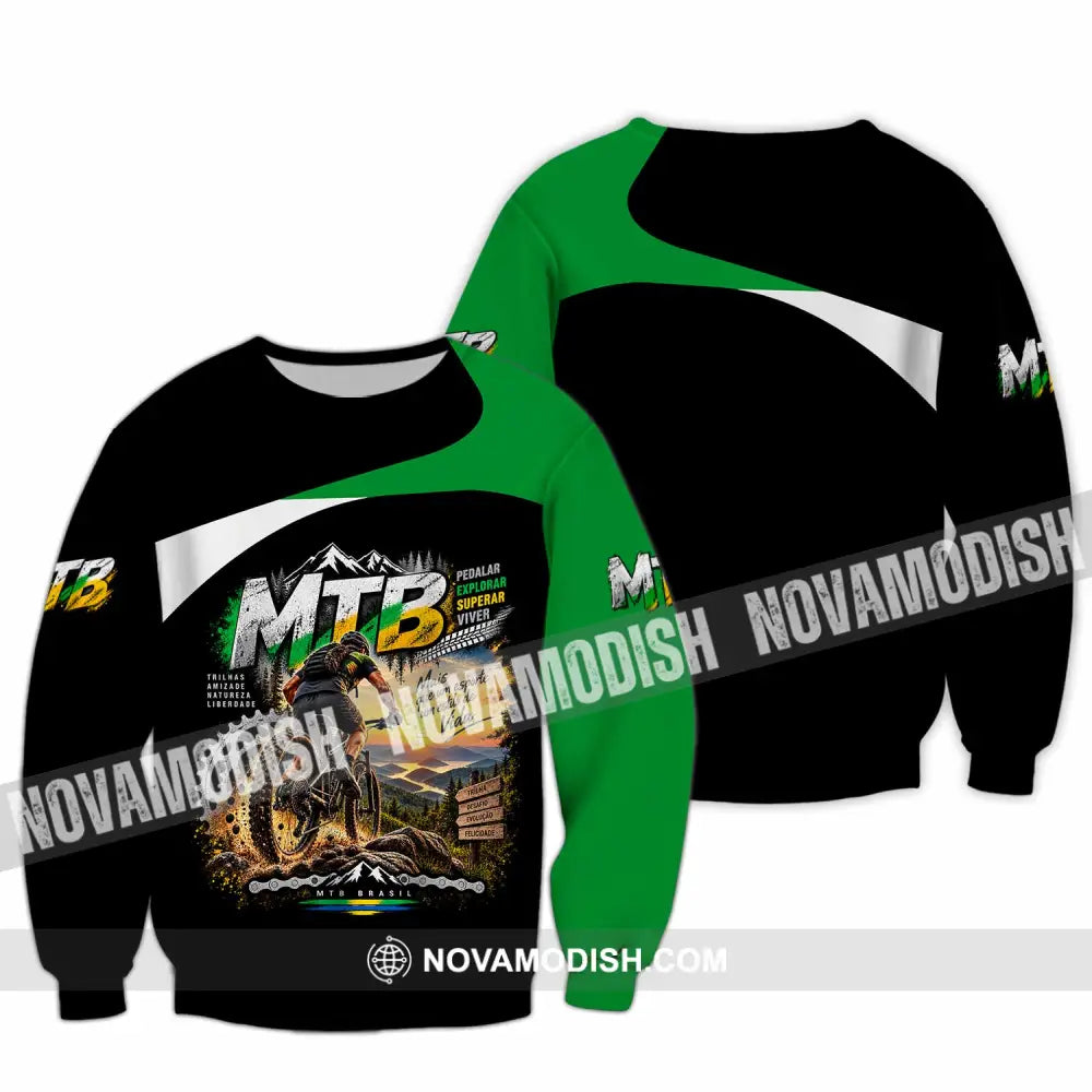 Unisex Shirt - Custom Mountain Bike Shirt - Long Sleeve / S - T-shirt