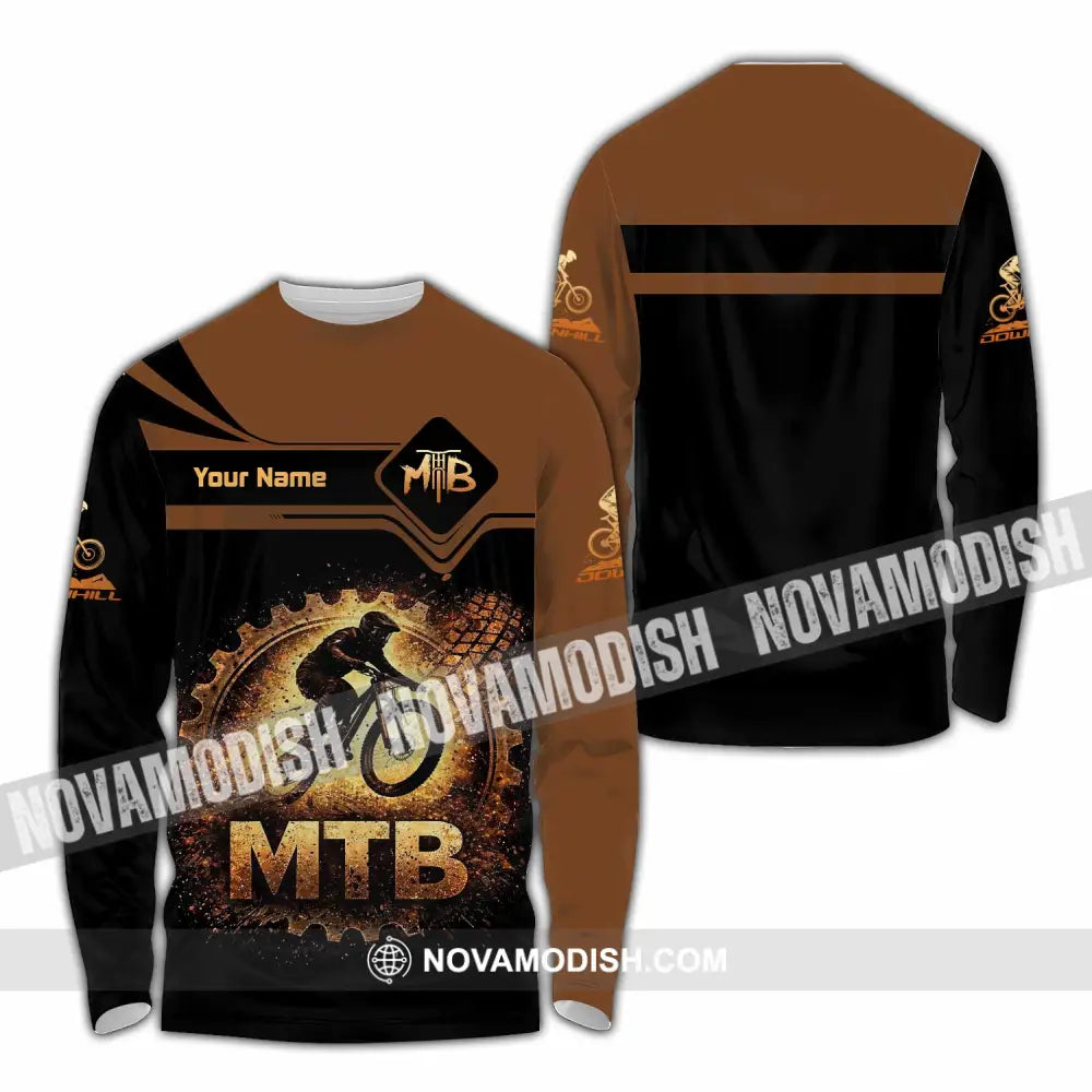 Unisex Shirt - Custom Mountain Bike Shirt - Long Sleeve Shirt / S - T-shirt