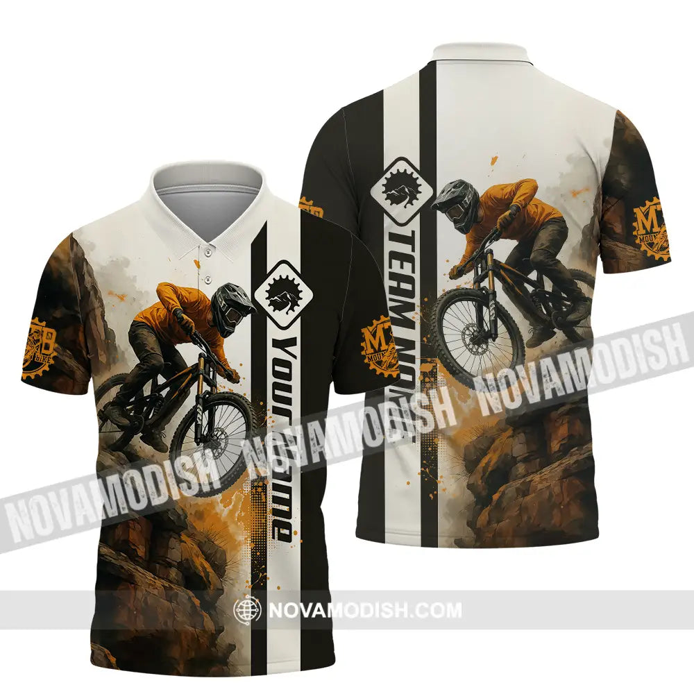 Unisex Shirt - Custom Mountain Bike Shirt Polo Shirt / S T-shirt