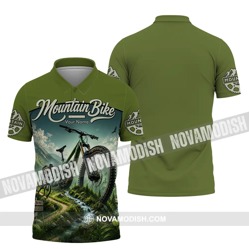 Unisex Shirt - Custom Mountain Bike Shirt - Polo Shirt / S - T-shirt