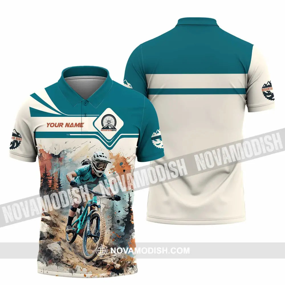 Unisex Shirt - Custom Mountain Bike Shirt Polo Shirt / S T-shirt