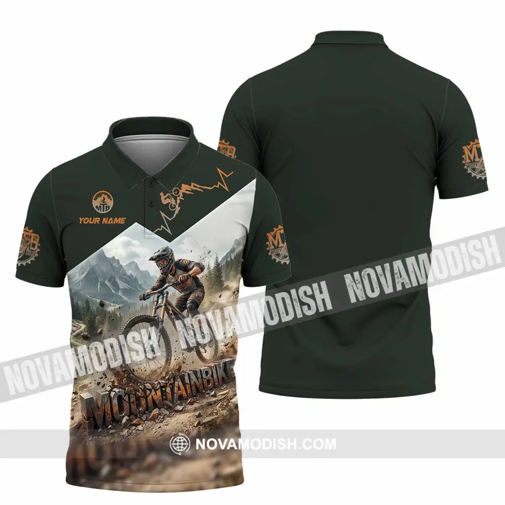 Unisex Shirt - Custom Mountain Bike Shirt - Polo Shirt / S - T-shirt