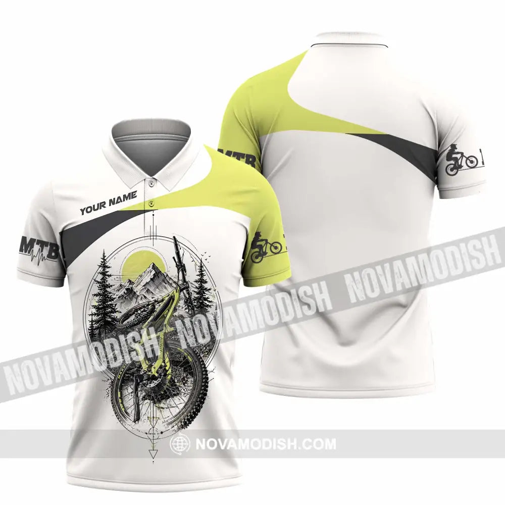 Unisex Shirt - Custom Mountain Bike Shirt - Polo Shirt / S - T-shirt