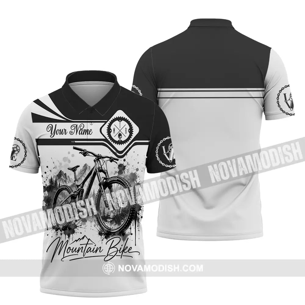 Unisex Shirt - Custom Mountain Bike Shirt - Polo Shirt / S - T-shirt