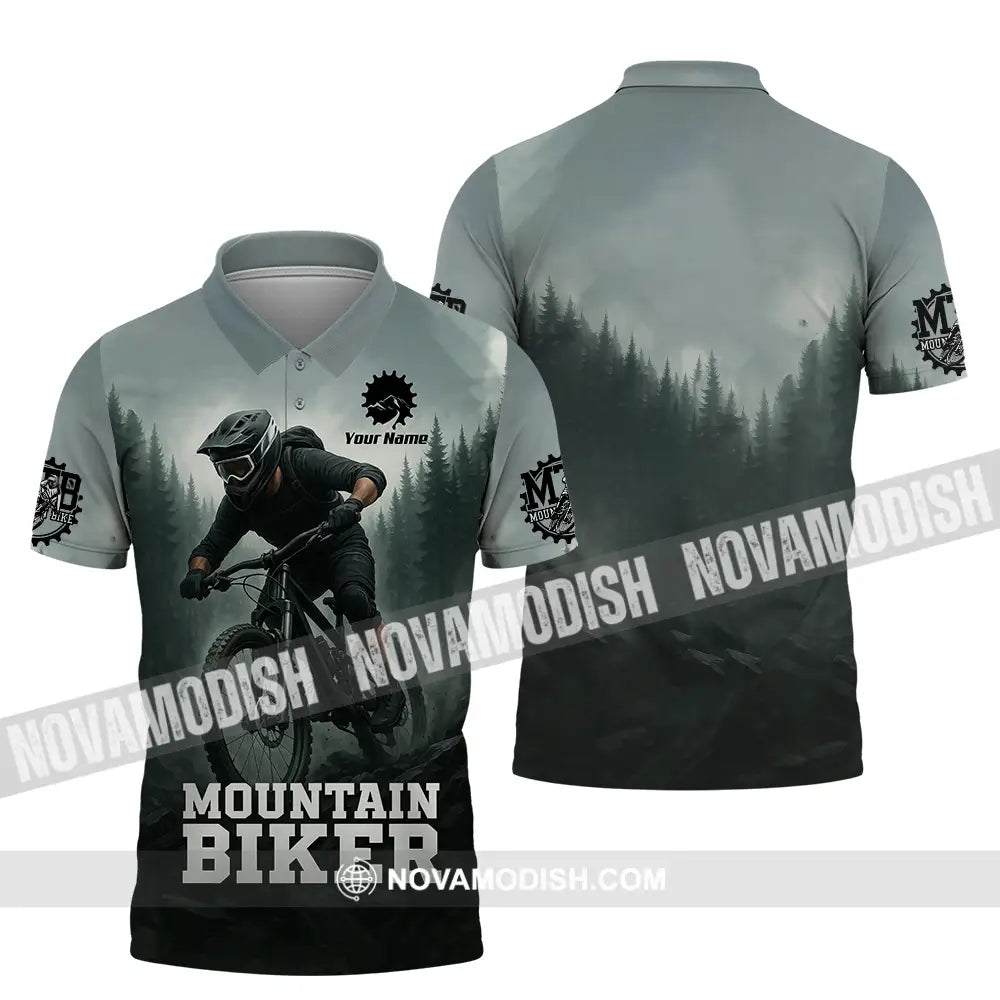 Unisex Shirt - Custom Mountain Bike Shirt Polo Shirt / S T-shirt