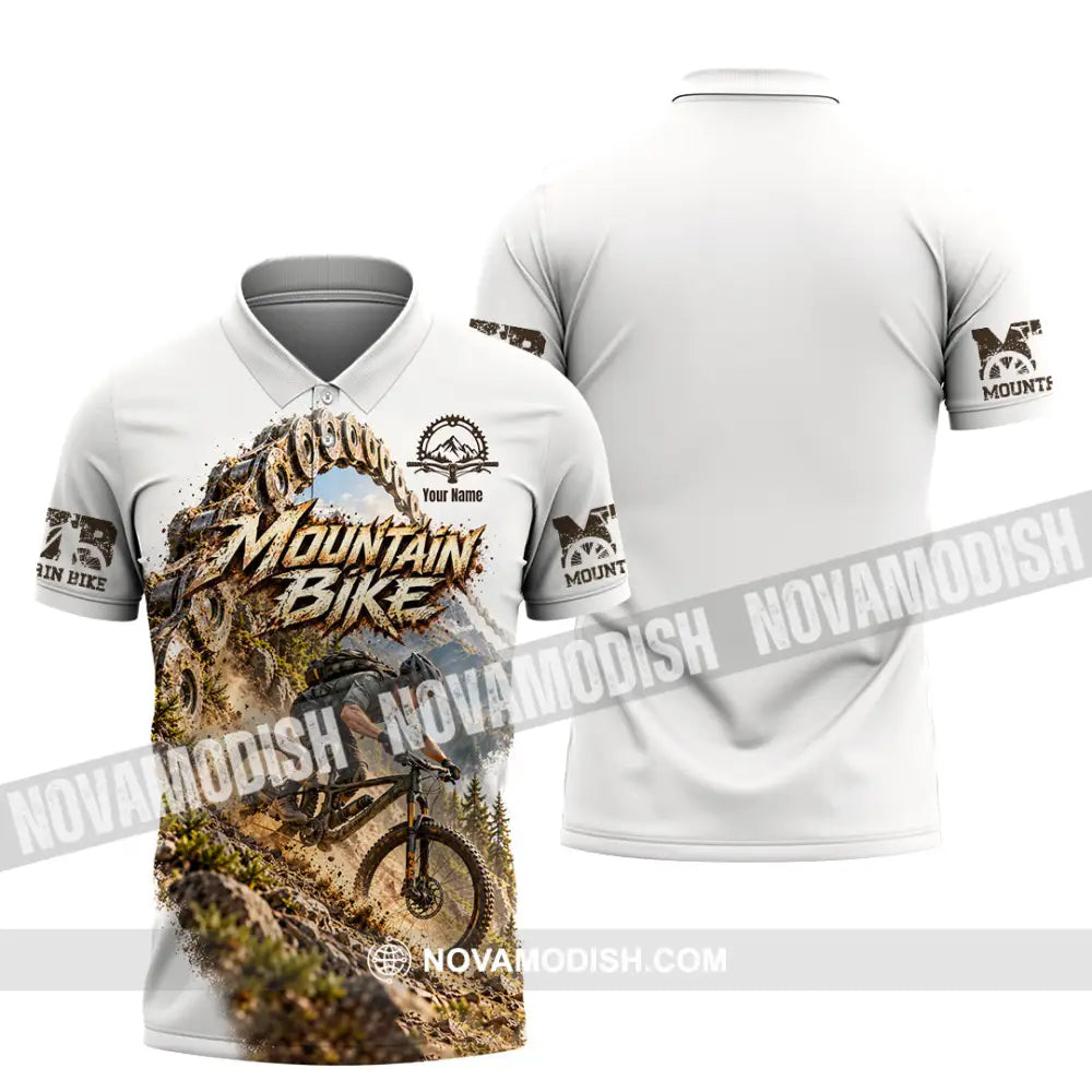 Unisex Shirt - Custom Mountain Bike Shirt - Polo Shirt / S - T-shirt