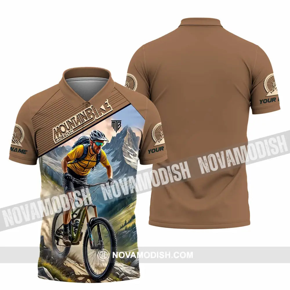 Unisex Shirt - Custom Mountain Bike Shirt Polo Shirt / S T-shirt
