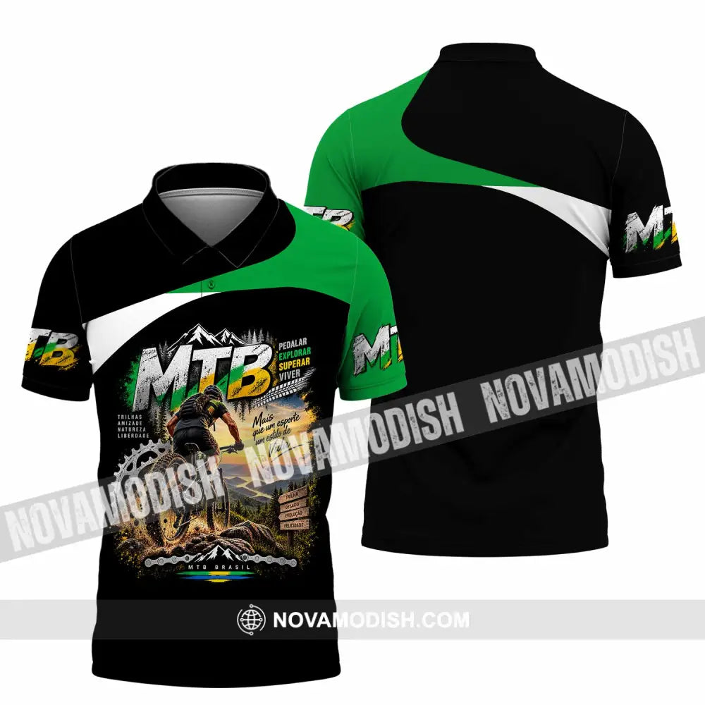 Unisex Shirt - Custom Mountain Bike Shirt - Polo Shirt / S - T-shirt