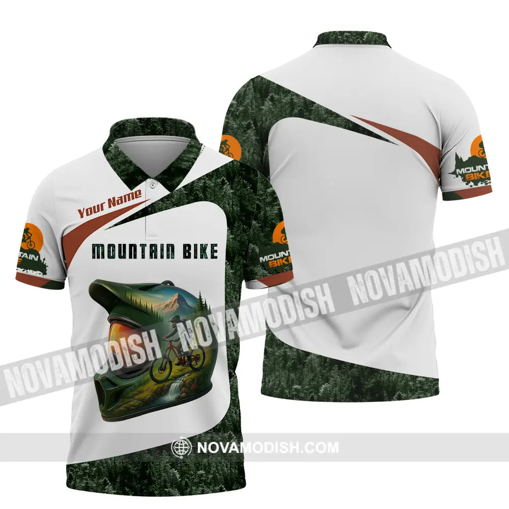 Unisex Shirt - Custom Mountain Bike Shirt Polo Shirt / S T-shirt