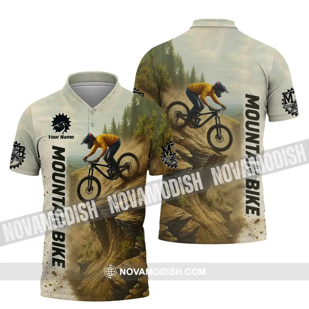 Unisex Shirt - Custom Mountain Bike Shirt Polo Shirt / S T-shirt
