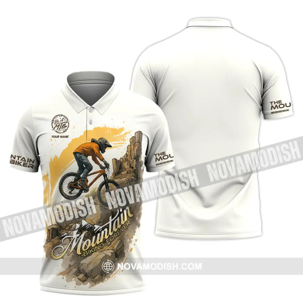 Unisex Shirt - Custom Mountain Bike Shirt Polo Shirt / S T-shirt