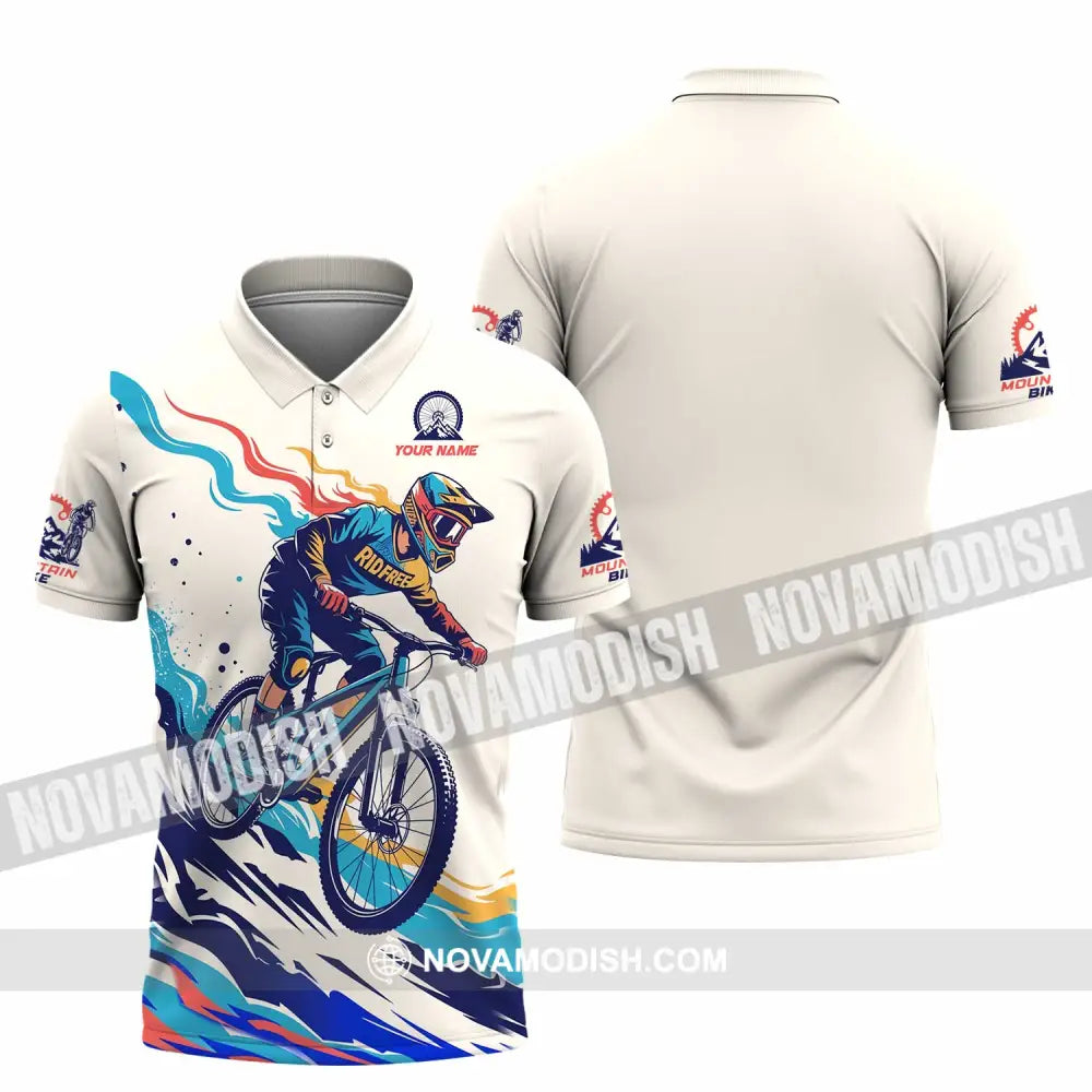 Unisex Shirt - Custom Mountain Bike Shirt Polo Shirt / S T-shirt