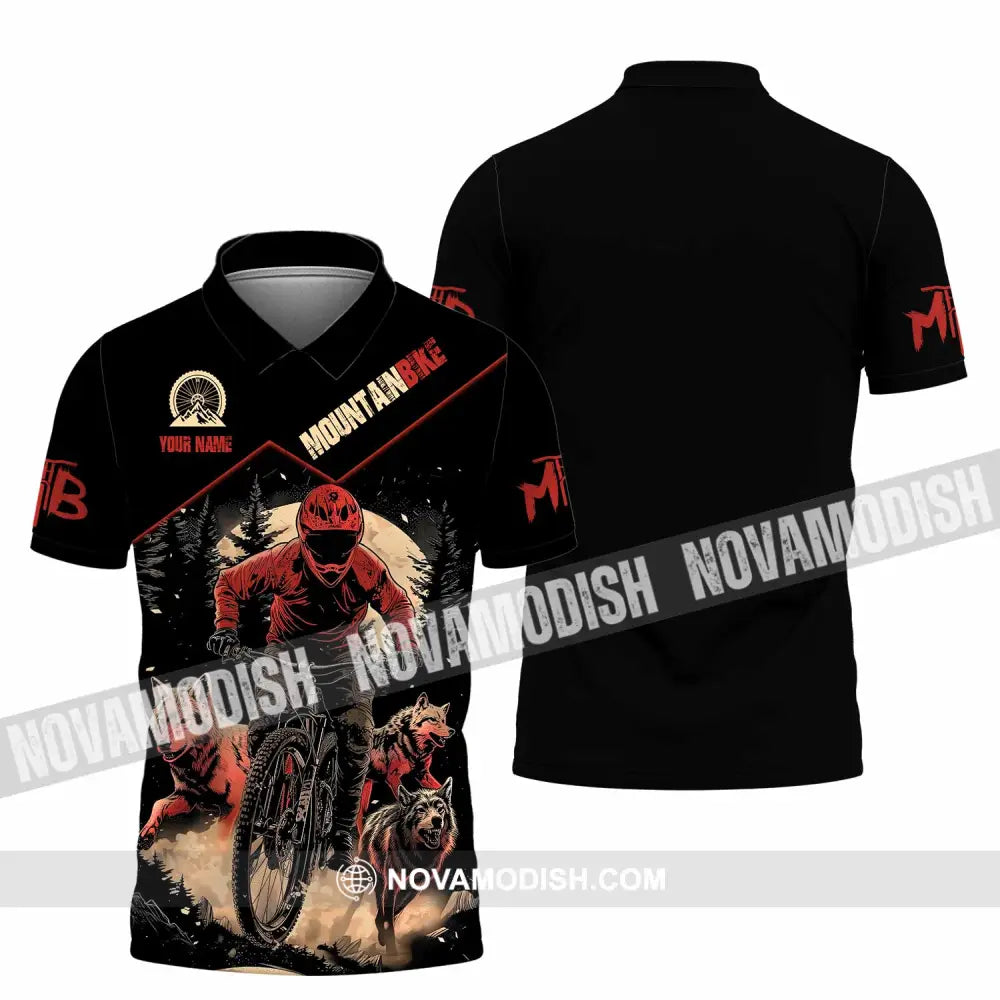 Unisex Shirt - Custom Mountain Bike Shirt Polo Shirt / S T-shirt