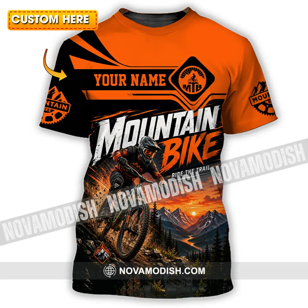 Unisex Shirt - Custom Mountain Bike Shirt - T-shirt
