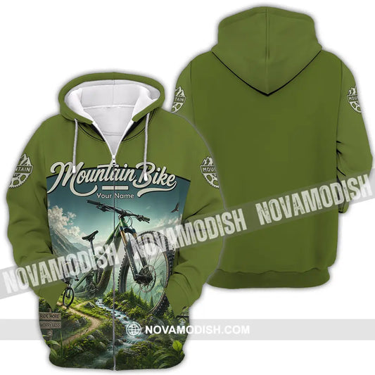 Unisex Shirt - Custom Mountain Bike Shirt - Zipper Hoodie / S - T-shirt