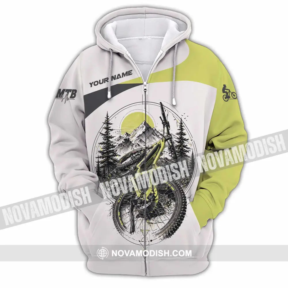 Unisex Shirt - Custom Mountain Bike Shirt - Zipper Hoodie / S - T-shirt
