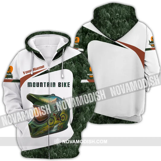 Unisex Shirt - Custom Mountain Bike Shirt Zipper Hoodie / S T-shirt