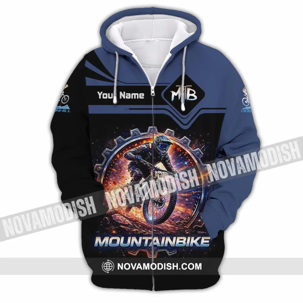 Unisex Shirt - Custom Mountain Bike Shirt - Zipper Hoodie / S - T-shirt