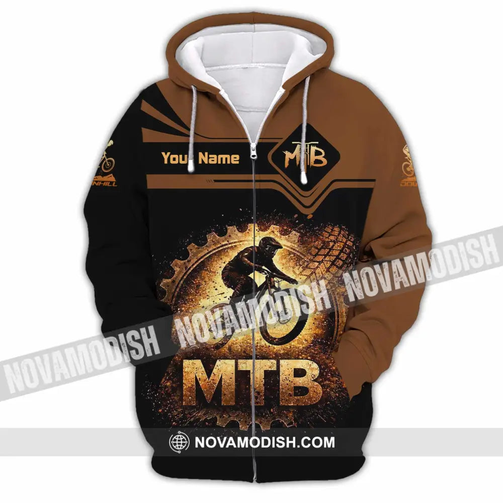 Unisex Shirt - Custom Mountain Bike Shirt - Zipper Hoodie / S - T-shirt