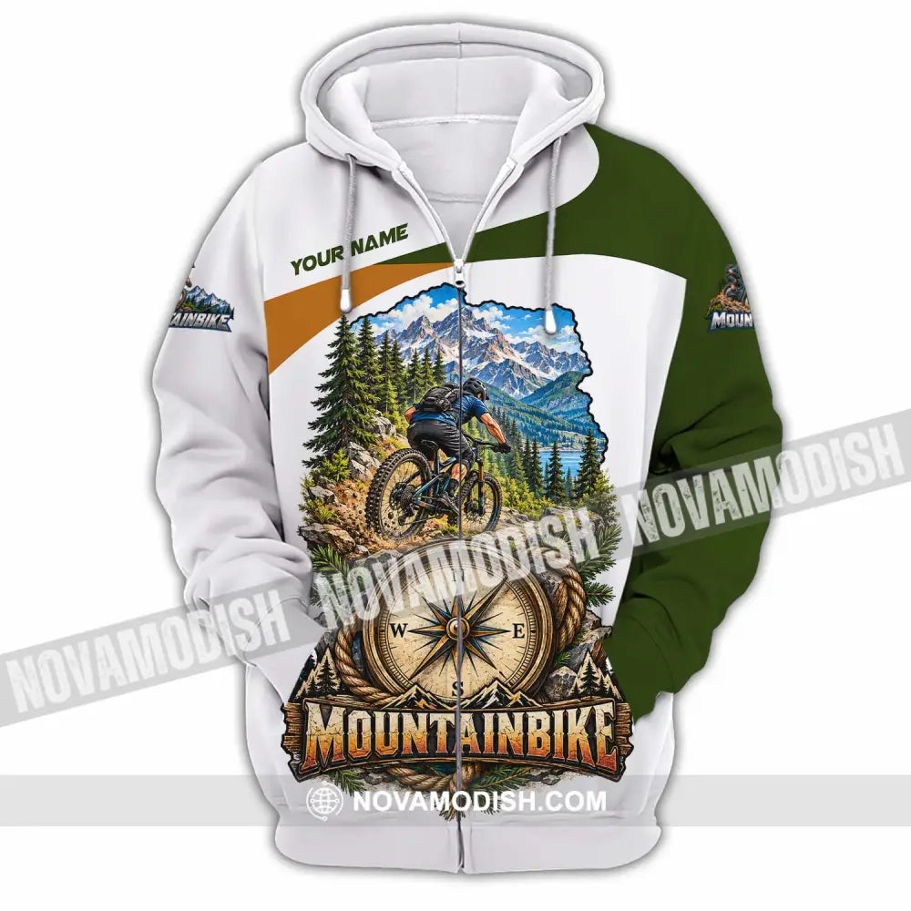 Unisex Shirt - Custom Mountain Bike Shirt - Zipper Hoodie / S - T-shirt