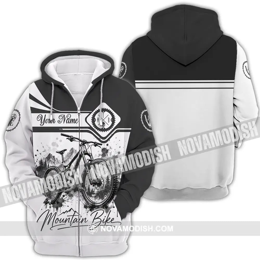 Unisex Shirt - Custom Mountain Bike Shirt - Zipper Hoodie / S - T-shirt