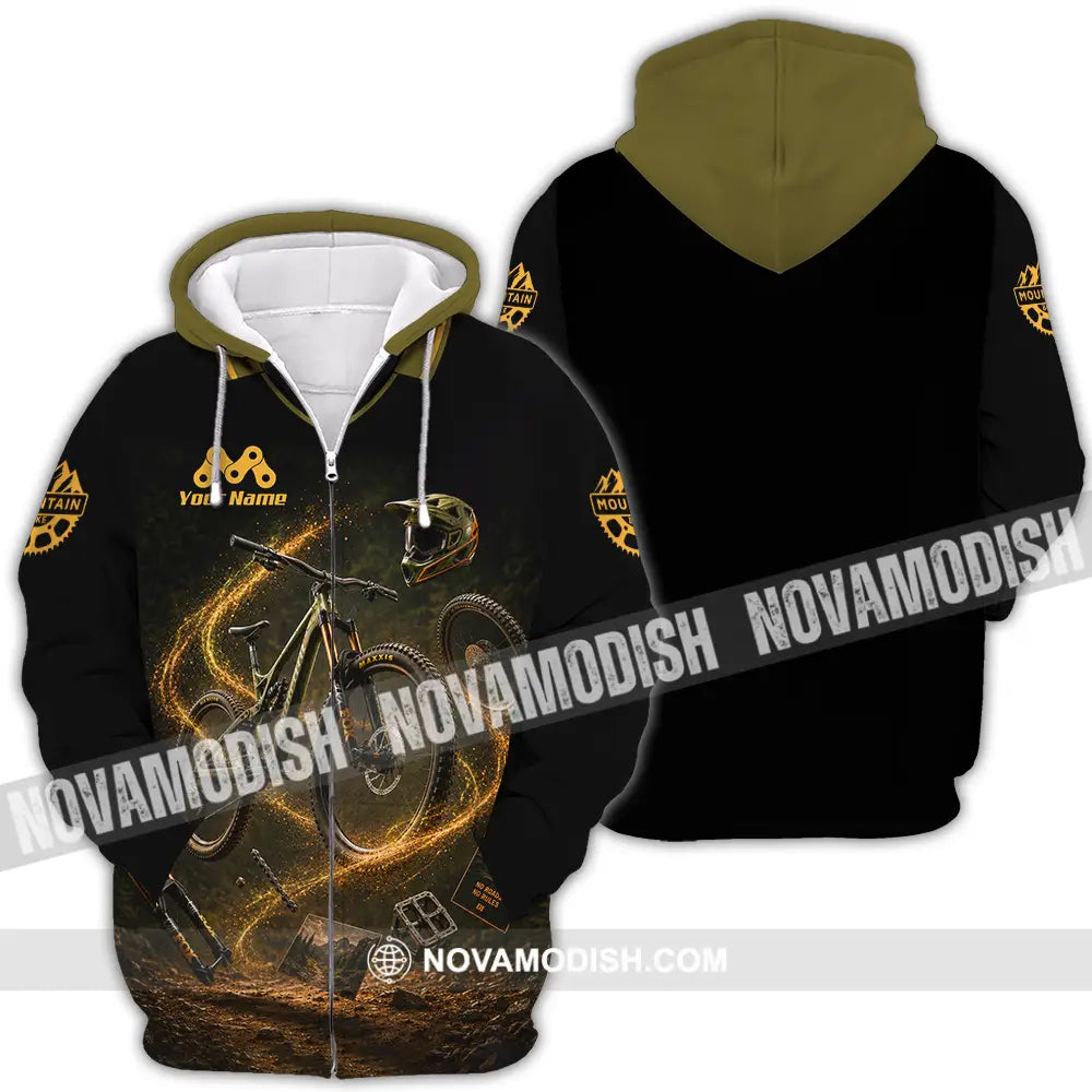 Unisex Shirt - Custom Mountain Bike Shirt - Zipper Hoodie / S - T-shirt