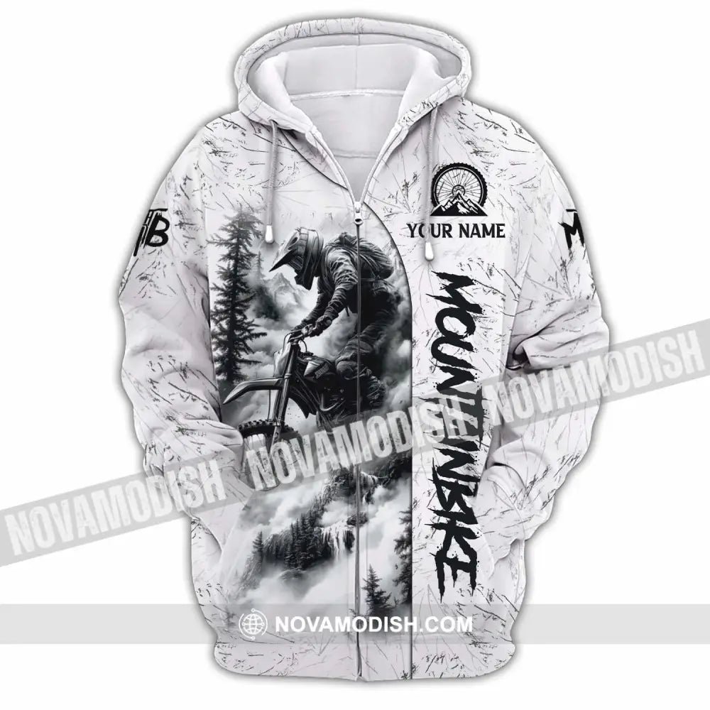 Unisex Shirt - Custom Moutain Bike 3D Shirt Zipper Hoodie / S T-shirt