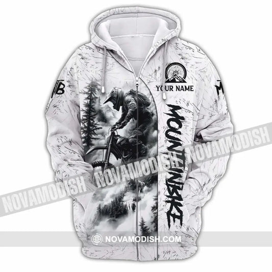 Unisex Shirt - Custom Moutain Bike 3D Shirt Zipper Hoodie / S T-shirt