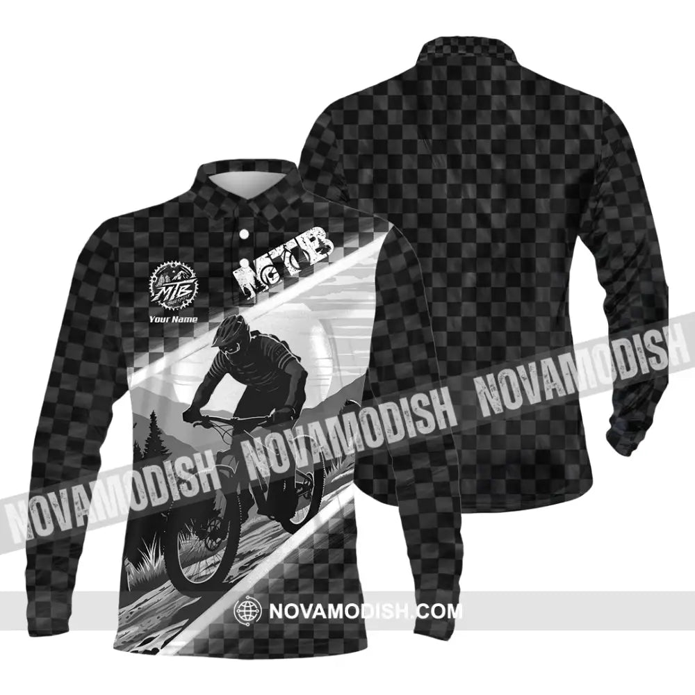 Unisex Shirt - Custom MTB Shirt Long Sleeve Polo / S T-shirt