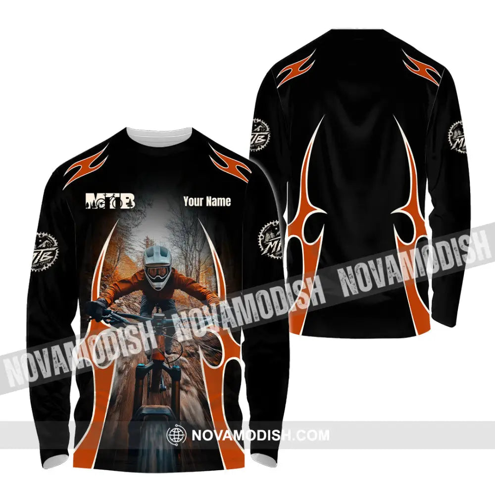 Unisex Shirt - Custom MTB Shirt Long Sleeve Shirt / S T-shirt