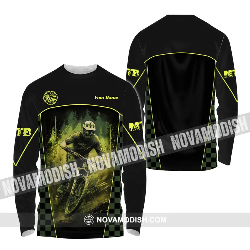 Unisex Shirt - Custom MTB Shirt Long Sleeve Shirt / S T-shirt