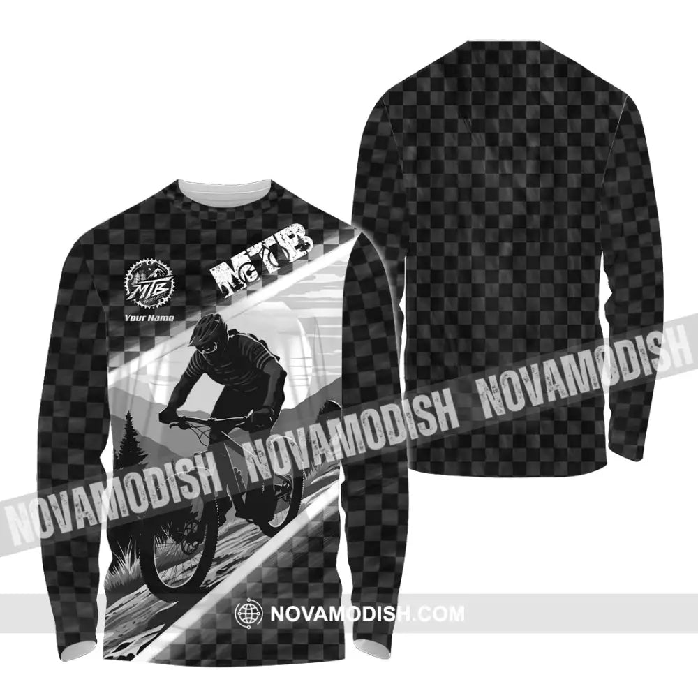 Unisex Shirt - Custom MTB Shirt Long Sleeve Shirt / S T-shirt