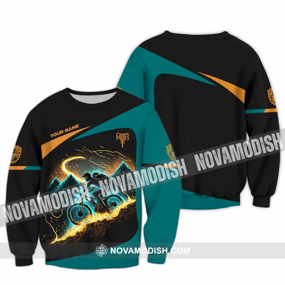 Unisex Shirt - Custom MTB Mountain Bike Shirt Long Sleeve / S T-shirt